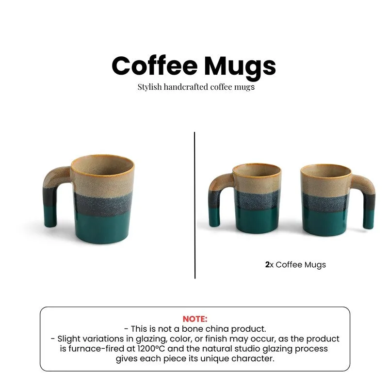 Two Toned Ceramic Coffee Mug (300 Ml Each) - Set Of Two media 6