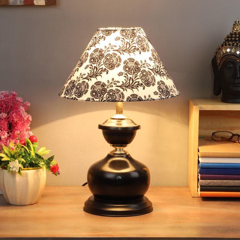 Filigree Aira Fabric Table Lamp - Black,White