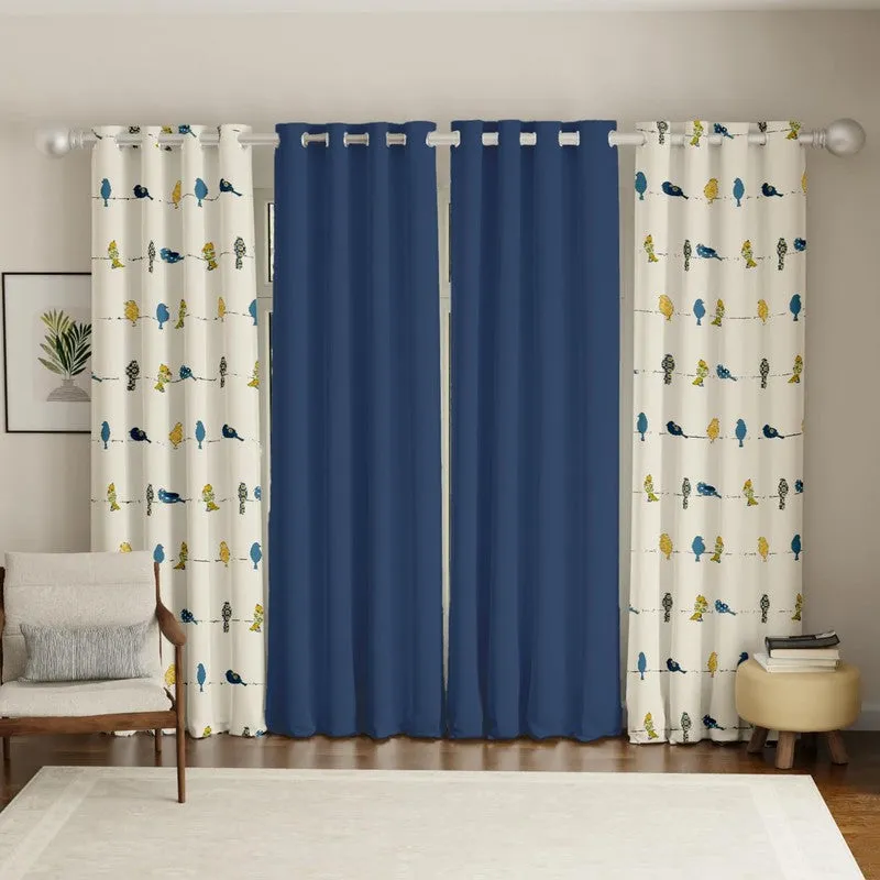 Urban Space Humming Bird Curtains - Set Of Four media 3