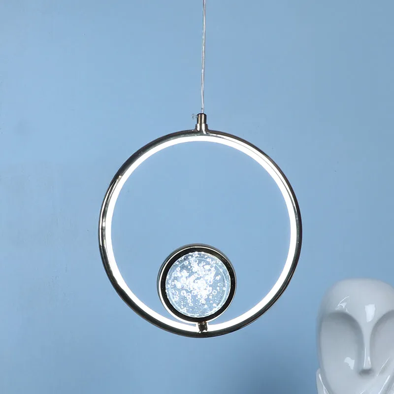 Hailera Iron Ceiling Lamp (Gold) - Round media 7