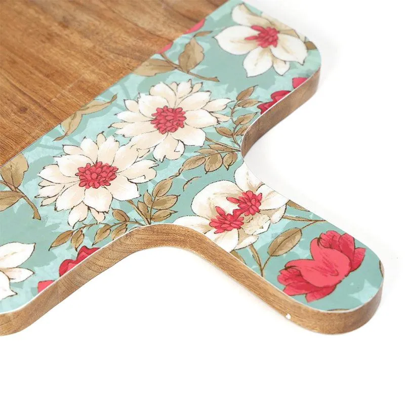 Aimee Floral Mango Wood Platter media 3