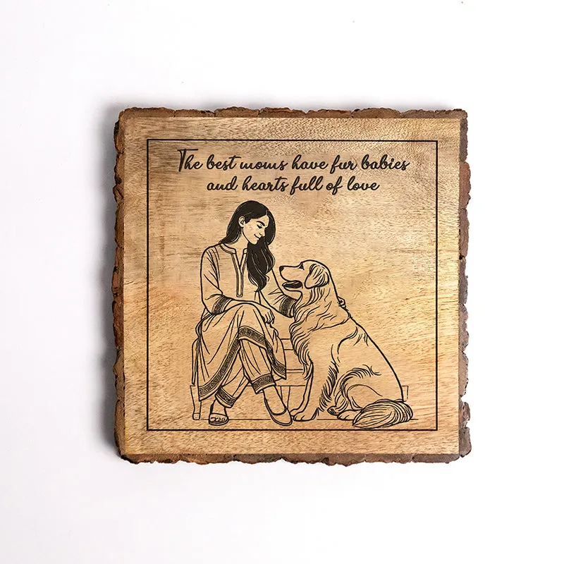 Fur Babies Wood Showpiece - Square media 5