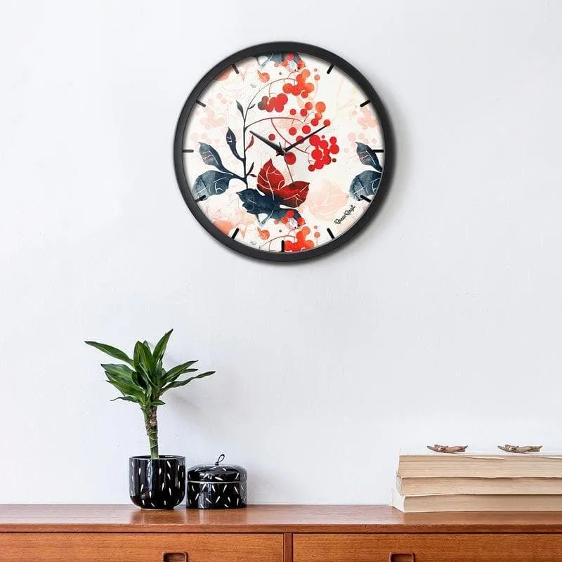 Cherry Floats Wall Clock media 1