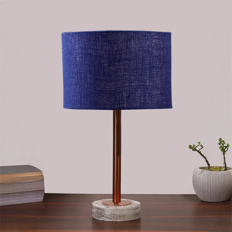 Sienna I Rodin Wooden Table Lamp - Blue,Copper,White media 3