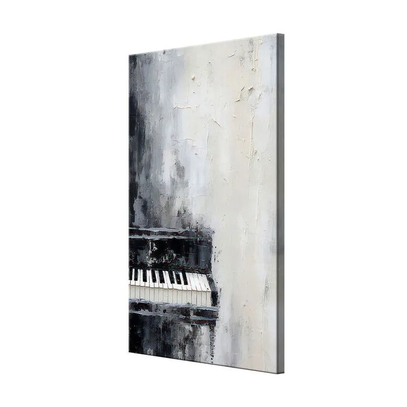 Monochromatic Piano Wall Painting media 5