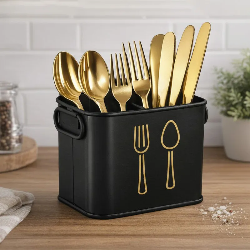 KitchenPro Rust-Free Cutlery Stand - Black media 5