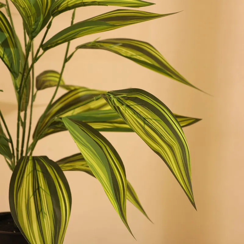Artificial Croton Faux Plant With Pot - 2 ft media 7