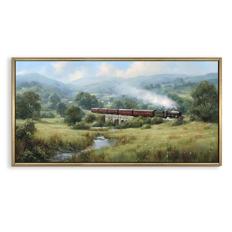 Cloudtrack Canvas Wall Painting With Frame media 3