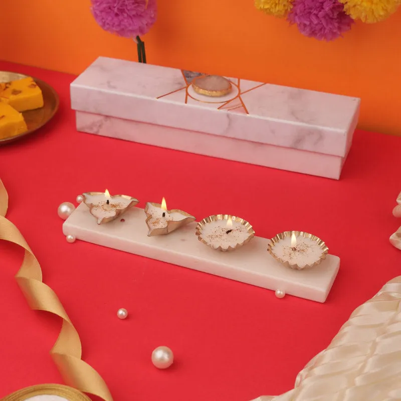 Mithuna Festive Tealight Candle Holder Gift Box media 3