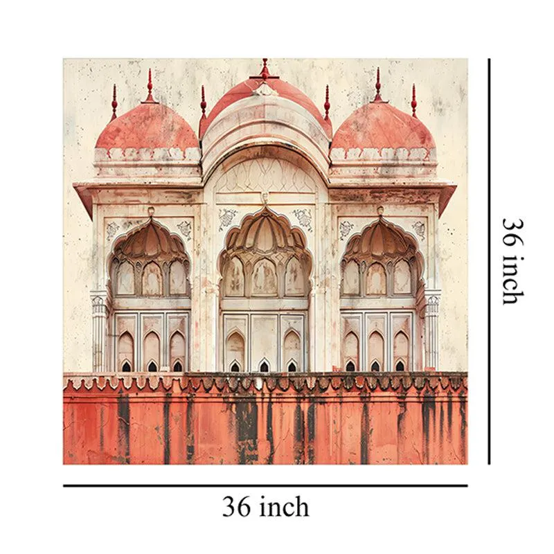 Red Fort Facade Poly Canvas Wall Painting media 8