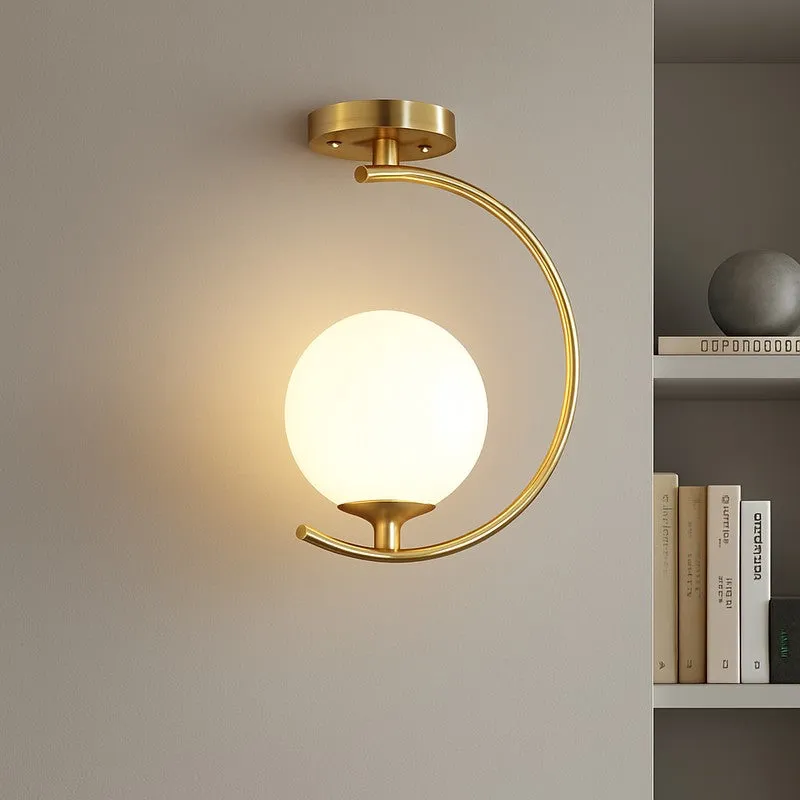Arc Radiance Metal Ceiling Lamp media 4