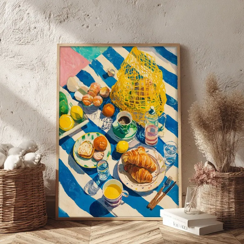Feastiva Canvas Wall Painting With Brown Frame media 3