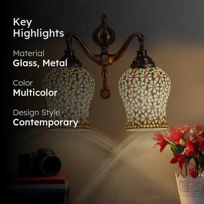 Alankara Metal Mosaic Wall Lamp media 2