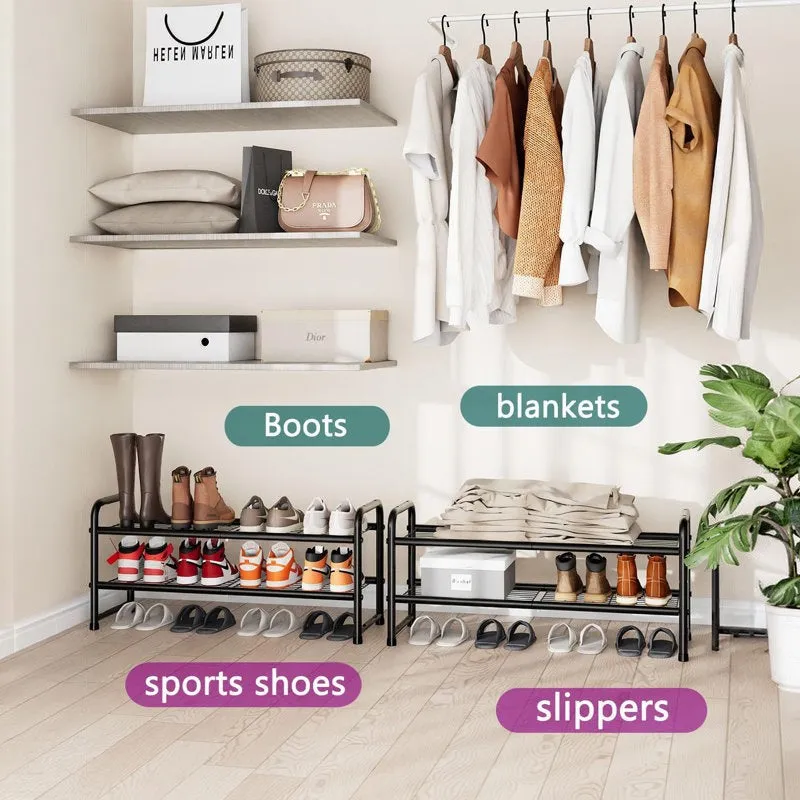 Organized Metal Shoe Rack - Black media 5