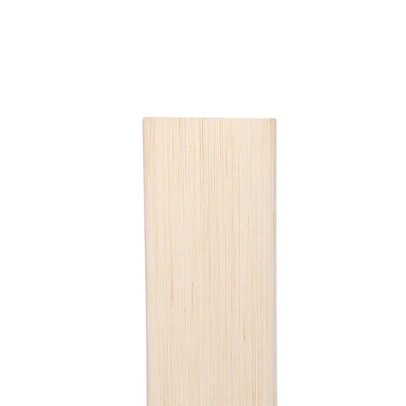 Aamiya Wooden Tower Floor Lamp With Khadi Shade- Off-White media 3