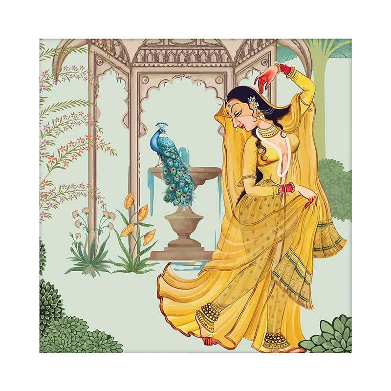 Mughal Dancer Canvas Wall Art media 3