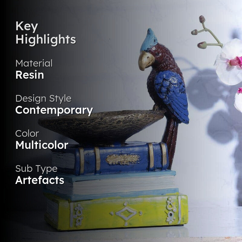 Vintage Books & Birdie Table Accent media 2