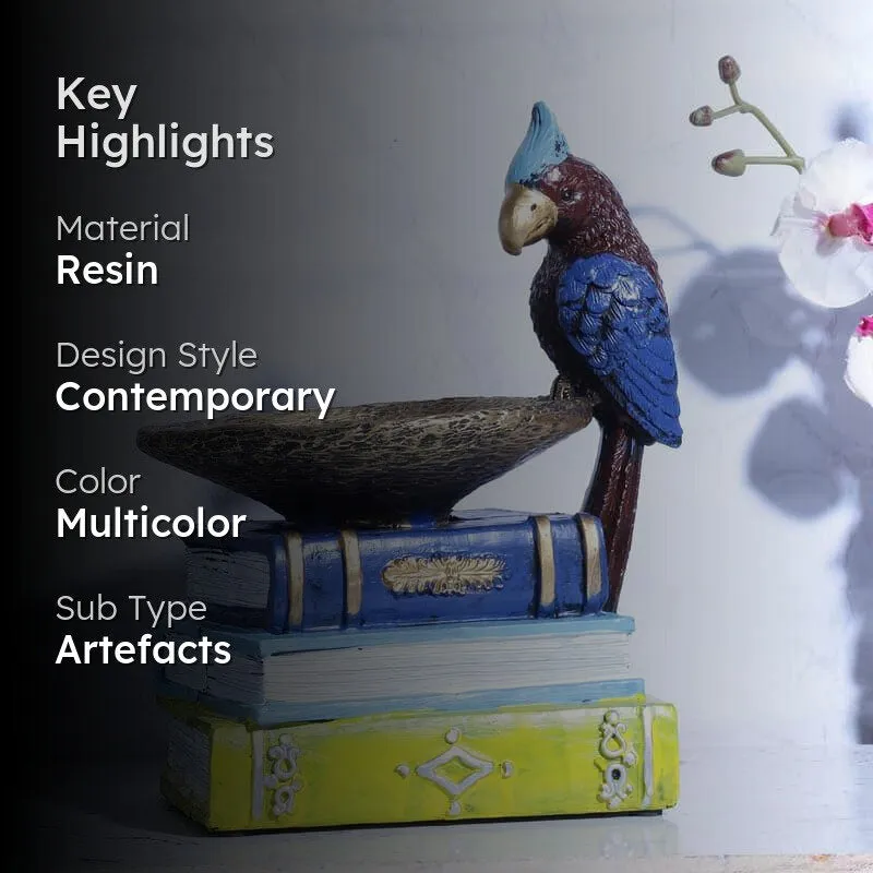 Vintage Books & Birdie Table Accent media 2