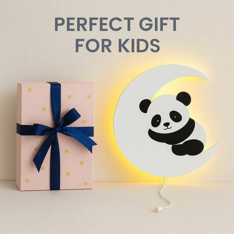 MoonPaw Panda Battery Operated MDF Wall Lamp media 9