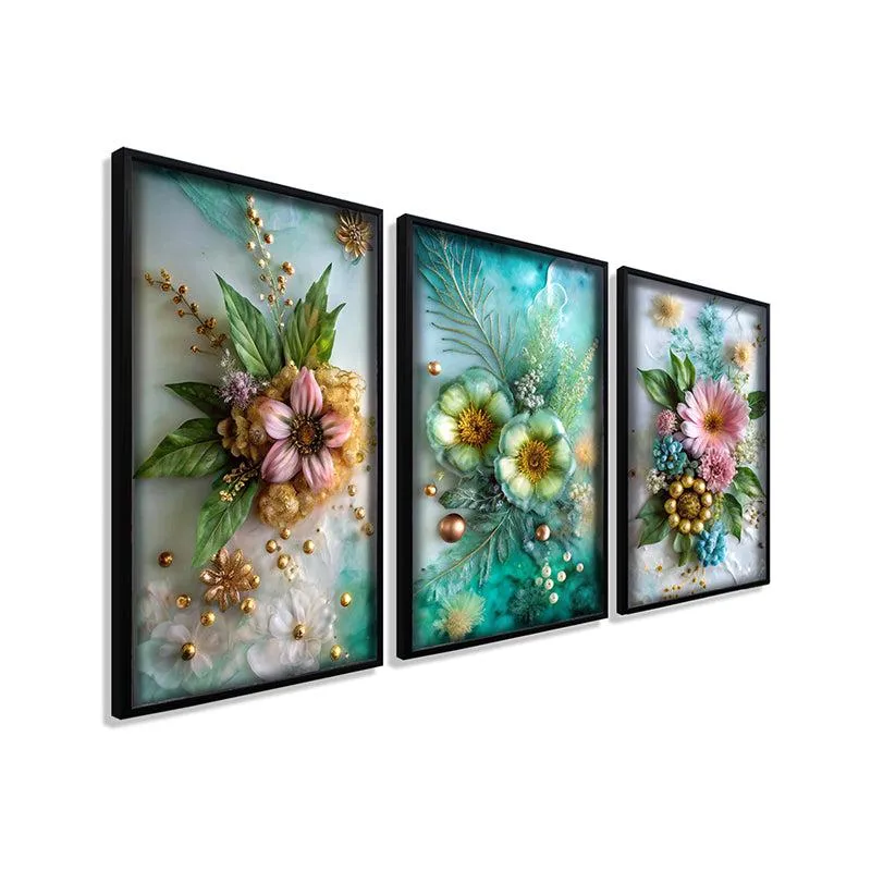 Dreamy Blossom Wall Art With Frame - Set Of Three media 5