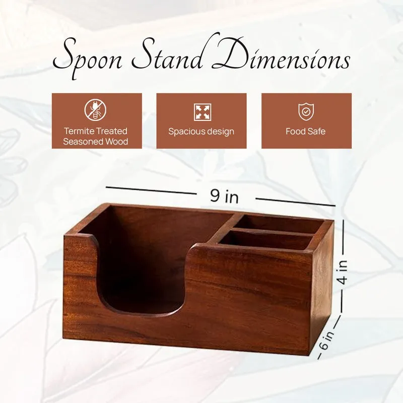 Walnix Wooden Cutlery Holder media 7