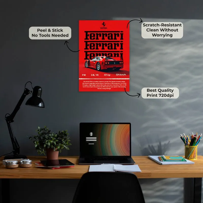 Ferrari F40 Wall Poster media 9