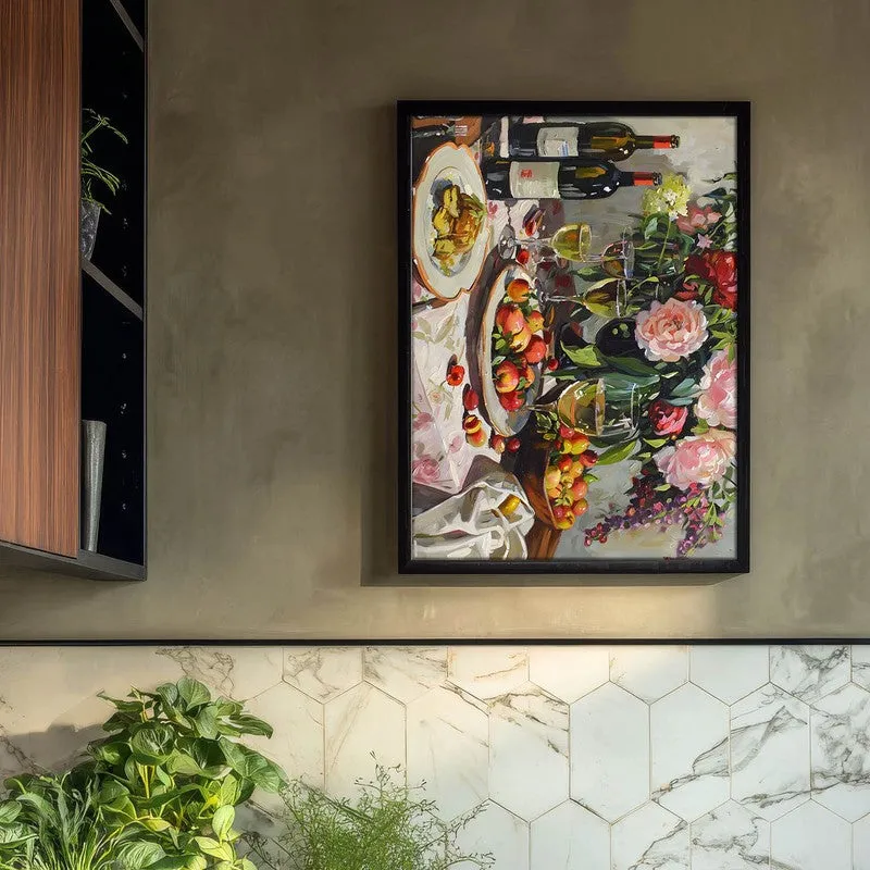 MartiniDining Archival Canvas Wall Art - Black media 3