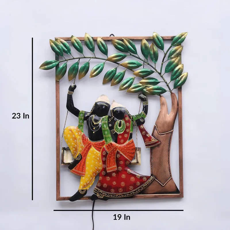 Radha Krishna LED Iron Wall Accents media 6