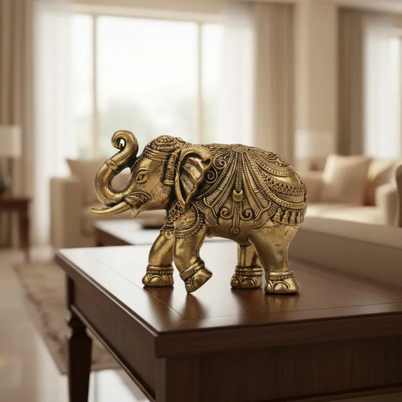 Divine Elephant Brass Showpiece media 3