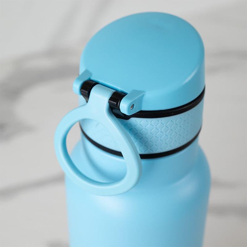 Hydro Chic Hot & Cold Thermos Water Bottle (Light Blue & Dark Blue) - 750 mL media 5