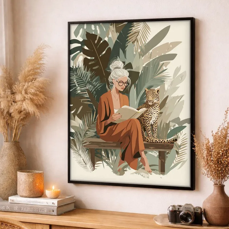 Wild Whimsy Canvas Wall Painting - Black Frame media 3
