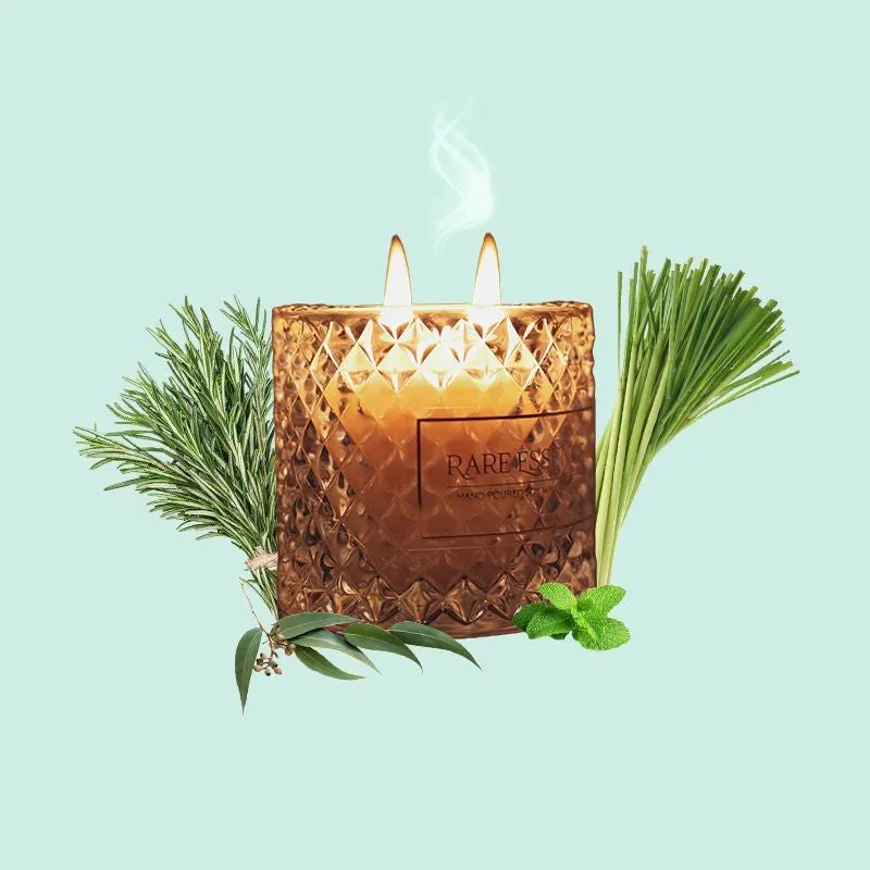 Elois Carved Jar Candle - Herbal Notes media 4