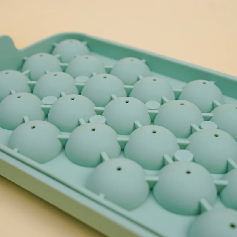 Geometric Silicone 25-Cube Ice Mould - Green media 5