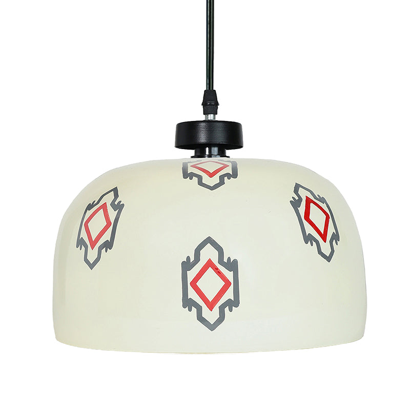 Prism Dance Hand Painted Glass Ceiling Lamp media 4
