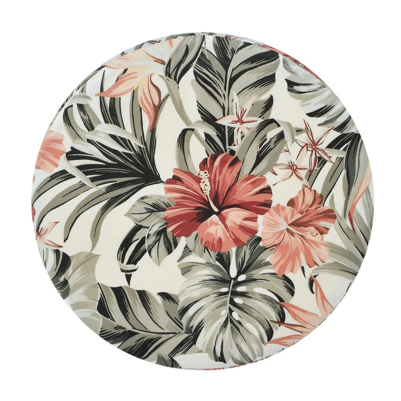 Avira Floral Velvet Pouffe - Multicolor media 5