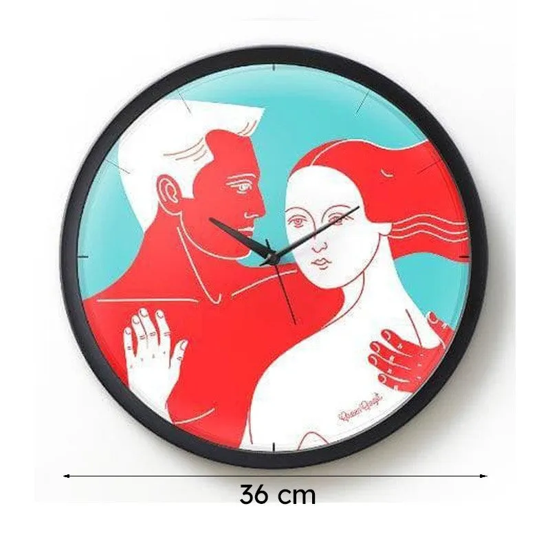 Couple Art Wall Clock - 7