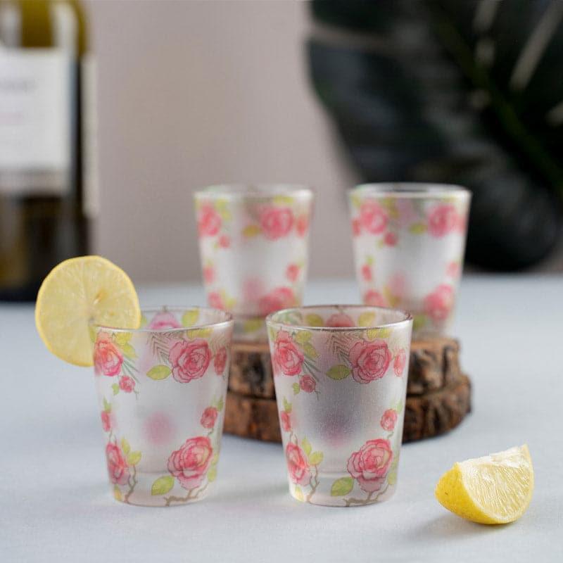 Rosey Romance Shot Glass (30 ml) - Set Of Four