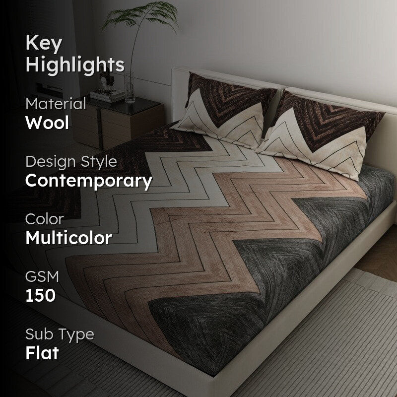 ShapeSerenity Woolen Bedsheet - 150 GSM media 2