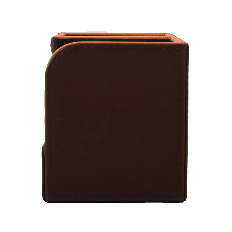 Tisca Faux Leather Desk Organizer - Brown media 6