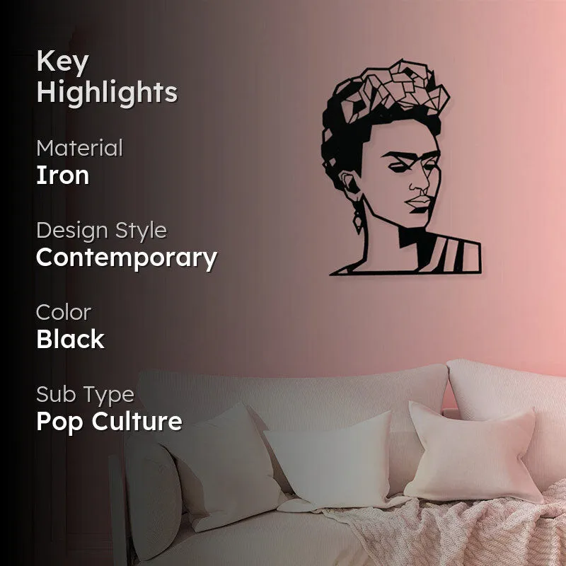 Frida Kahlo Black Iron Wall Accent media 2