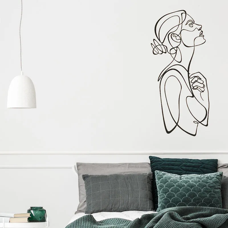 Lady Liesure Figure Black Iron Wall Accent media 1