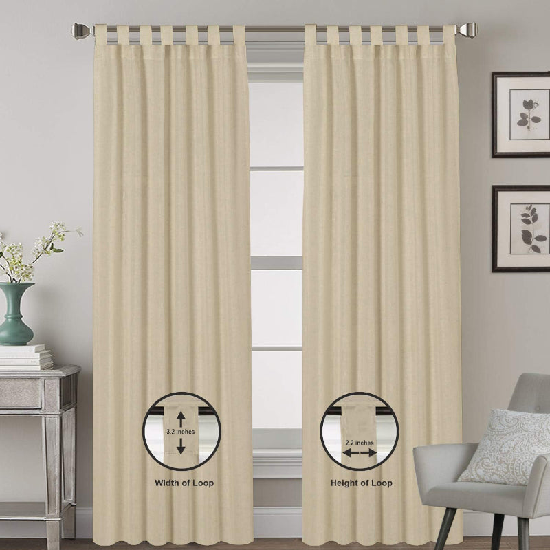 Esme Triple Pinch Pleat Short Width Curtain - Beige media 4
