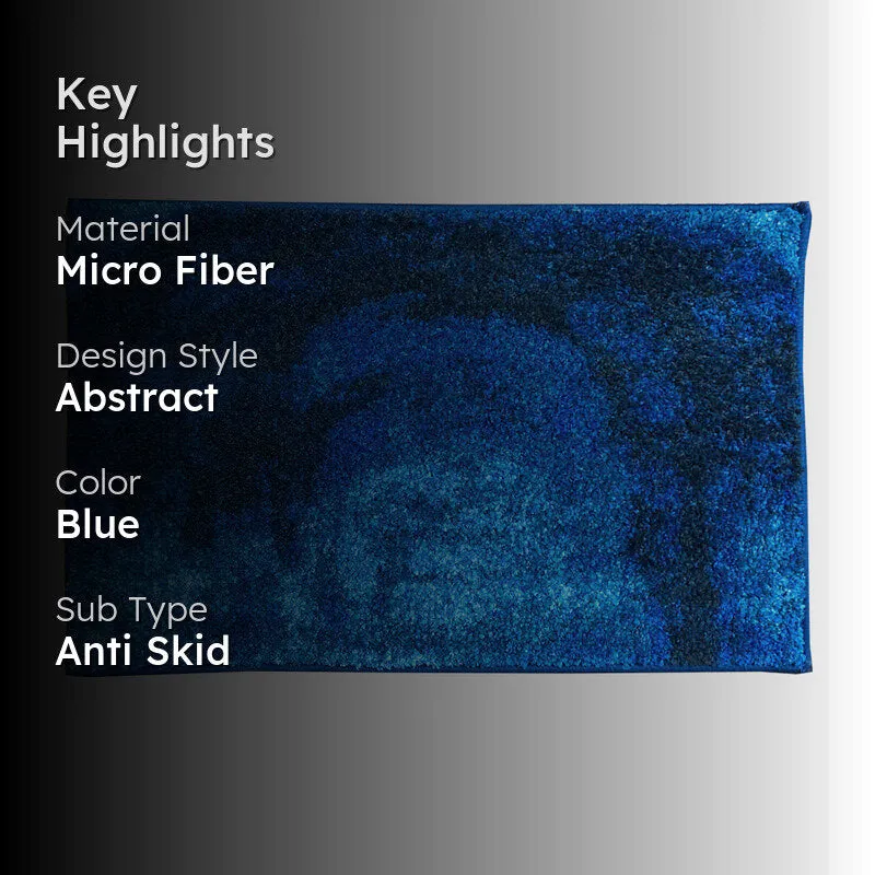 Naplet Micro Fiber Bath Mat - Navy Blue media 2