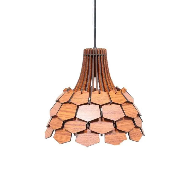 Bright Ideas Wooden Ceiling Lamp media 5