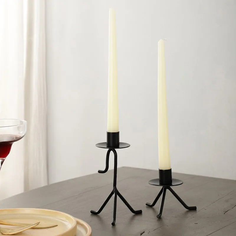Marquesa Glow Black Candle Holders - Set Of Two media 1