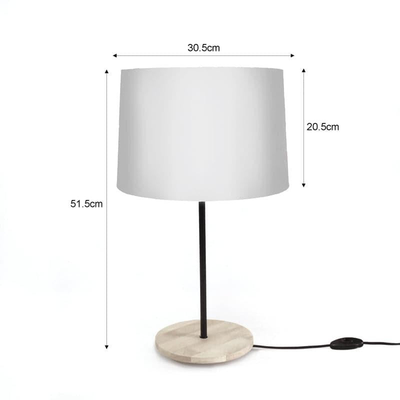 Mero Flora Handpainted Fabric Table Lamp - Multicolor media 5