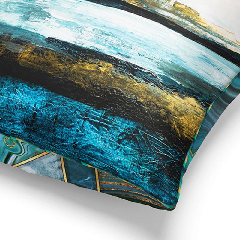Sylvaine Printed Microfiber Cushion Cover - Set Of Three media 4