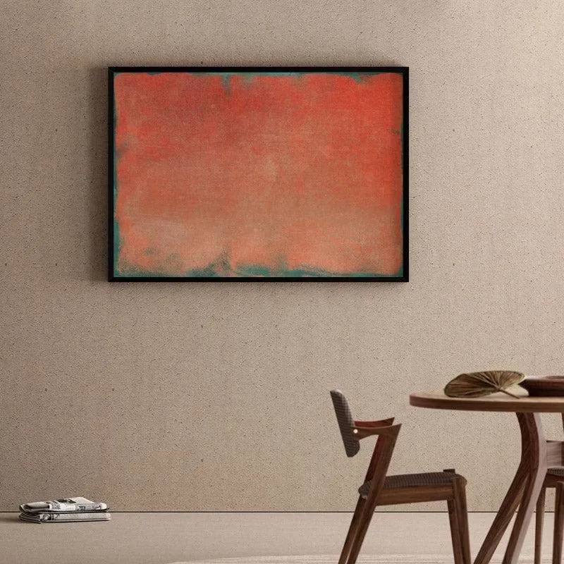 Abstarct Fawke Canvas Wall Painting - Black Frame media 1