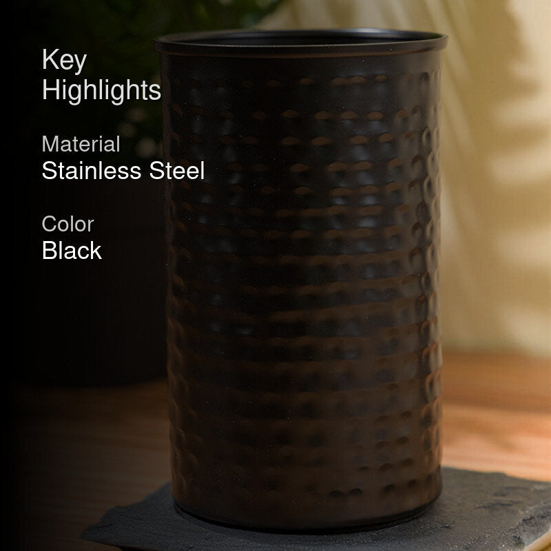 Nautica Steel Wave Hammered Stainless Steel Bathroom Tumbler media 2