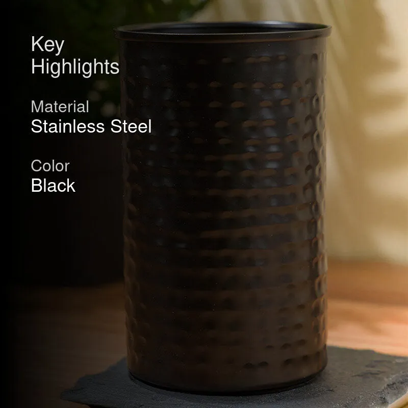 Nautica Steel Wave Hammered Stainless Steel Bathroom Tumbler media 2